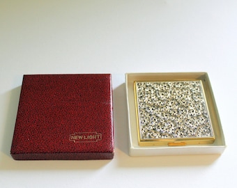 New Light Powder Compact, Vintage Compact Mirror