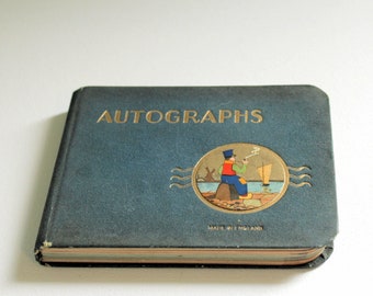Vintage Autograph Book 1930s