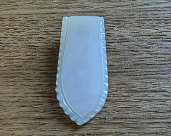 Vintage Mother of Pearl Dress Clip, 1930s Art Deco Costume Jewellery