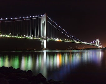 Verrazano Bridge photo – New York City photograph, Staten Island photo, NYC print, wall decor