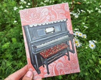 Pianola - Tarjeta de felicitación