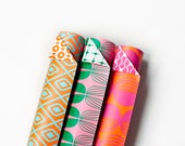 Double Sided Wrapping Paper, mixed pack, 3 sheets