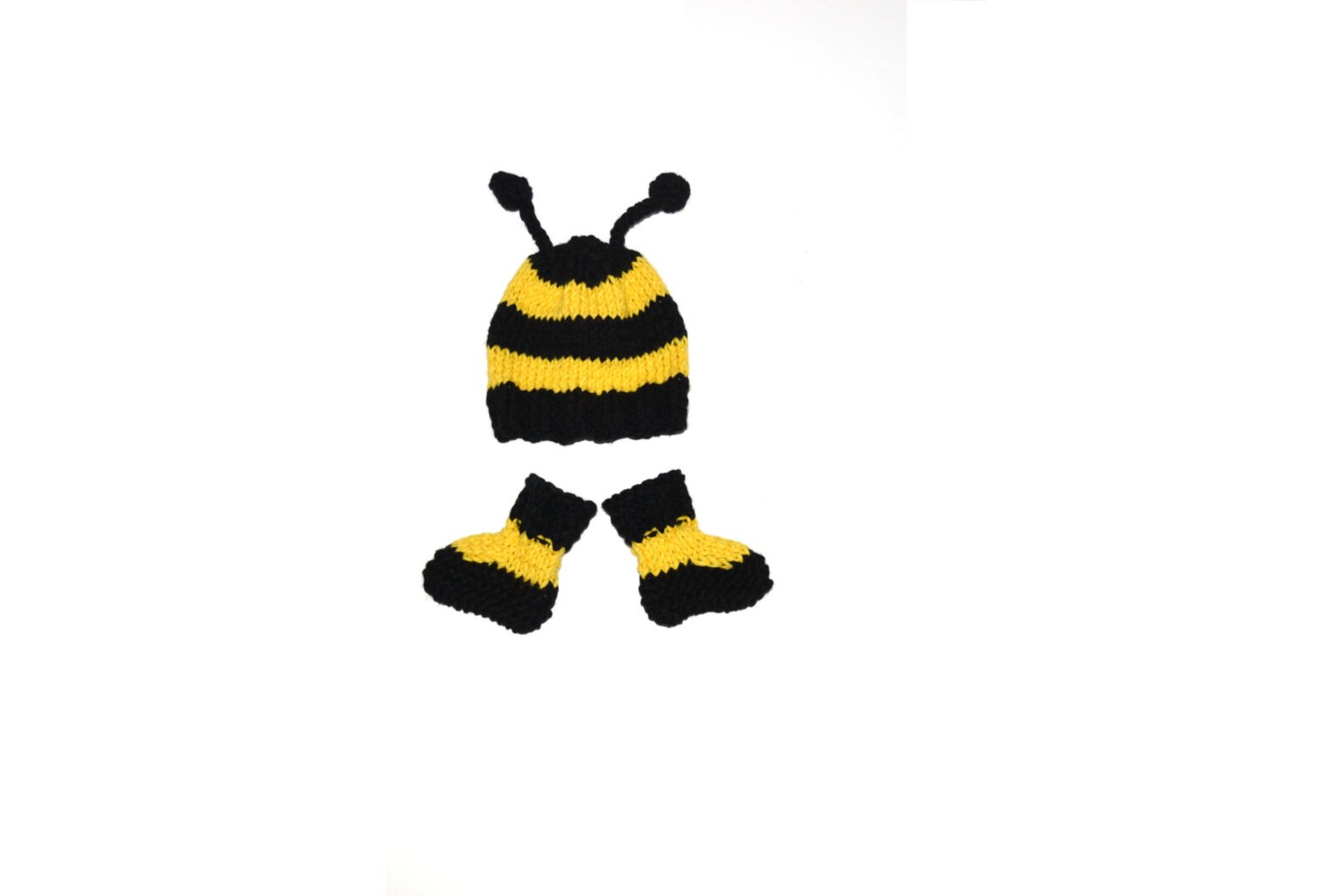 Hand Knitted Bumble Bee Baby Costume Set Hat and Socks for Etsy