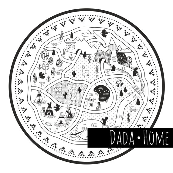 Play Mat Dadaplaymat Teepe Mat Road Mat Kids Rug Etsy