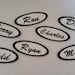 Oval Iron On Name Patch / Biker Tag / Biker Patch / Name Tag / Fabric Label Vintage Style 