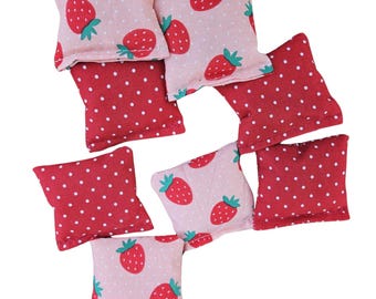 Strawberry Cornhole Mini bean bag all weather toss bags replacement 3 inch bags