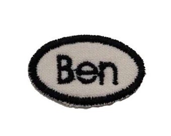 Mini kleine Oval Eisen auf Patch Miniatur Patch Custom Tag