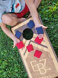 Mini Cornhole Bags: 2" Canvas Toss Bags, Children's Game, Set of 8