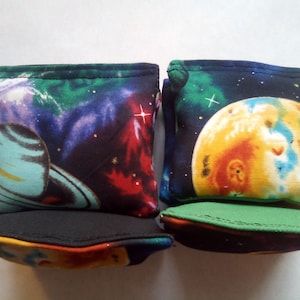 Solar System Outer Space Cornhole Bags Bean Bag Toss Bags Full Size Cornhole Bags
