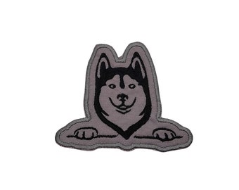 Husky Dog Patch, Iron On / Sew On