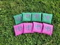 Embroidered Cornhole Bags – Personalized Bean Bag Toss Set