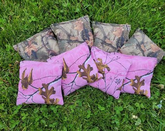 Pink Camo and Camo Cornhole Bags Corn hole bags Great Wedding Gift