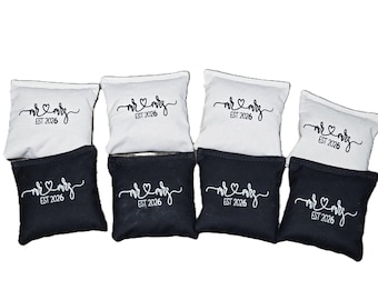 Wedding 2026 Cornhole Bags Mr and Mrs bean bag toss