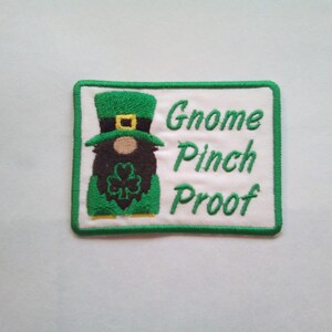 St Patricks Gnome Iron On Patch Sew on Patch