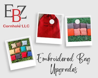 Upgrades for full size Embroidered Cornhole Bags