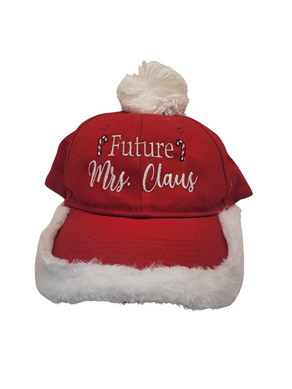 2PCS Mr And Mrs Christmas Hats - Embroidered Adjustable Couples Baseball Caps For Holidays - View #6