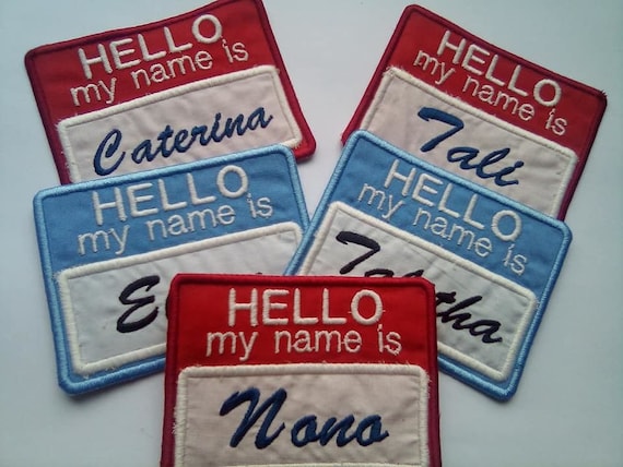 250 Pezzi, Hello My Name Is Sticker, Nome Tag Adesivi - 75 x 50 mm, 5 Colori