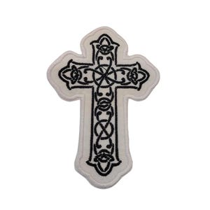 Cross Patch Iron on Patch Sew on Religious patch