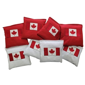 Canadian Flag Cornhole Bags Regulation Canada Themed Corn hole Bags Bean Bag Toss
