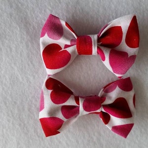 Lot de 2 mini barrettes à cheveux pour la Saint-Valentin