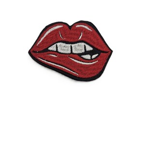 Lips iron on patch