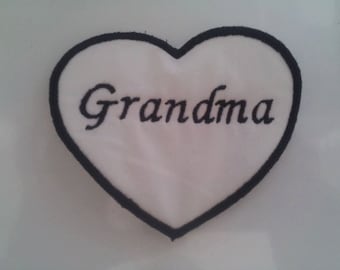 Heart Shaped Personalized Name Tags / Patches