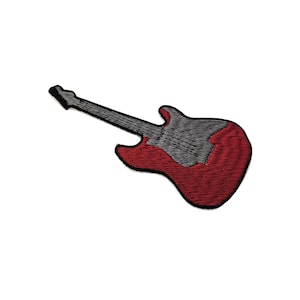 Electric Guitar iron on patch fun guitar sew on patch