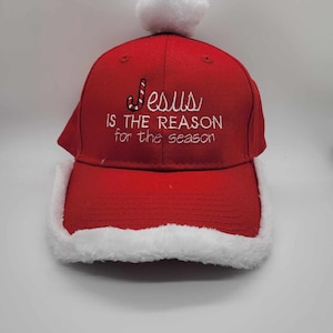 Gorra De Béisbol De Papá Noel Navideña - Sombrero Rojo De Nylon, Accesorio Divertido Para Fiestas Y Fotos Navideñas