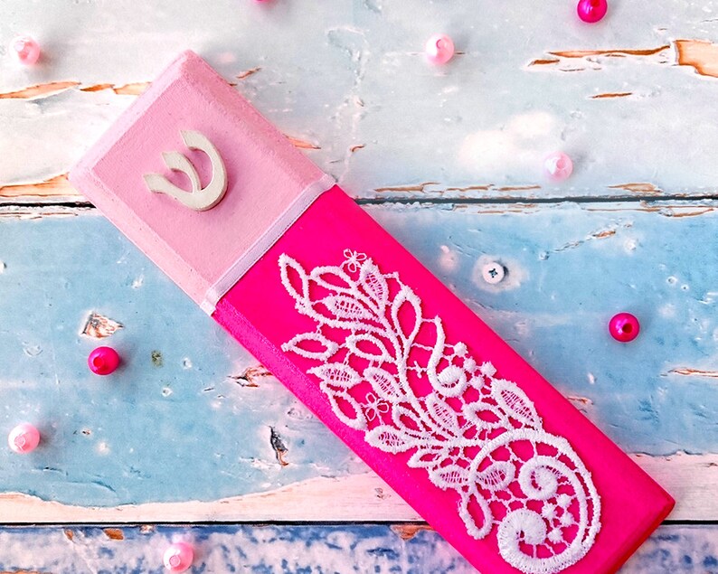 Mezuzah Case Kids Mezuzah Girl Mezuzah Pink Mezuzah Baby Etsy