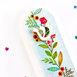 Mezuzah, Kids mezuzah, Shabby chic decor, Kids room mezuzah, Jewish gifts, Hebrew nursery, Girl mezuzah, Baby judaica, Nursery mezuzah case