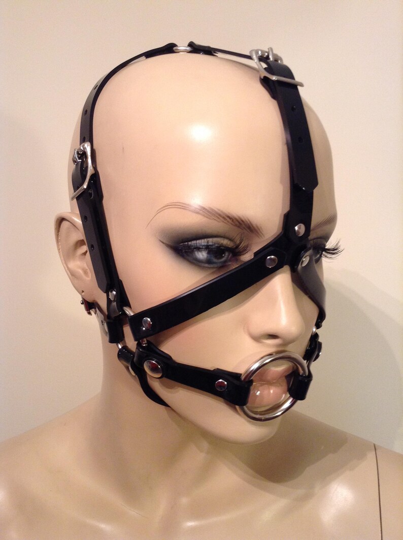Vegan Head Harness w Detachable O-ring Gag 1 - изображение. 
