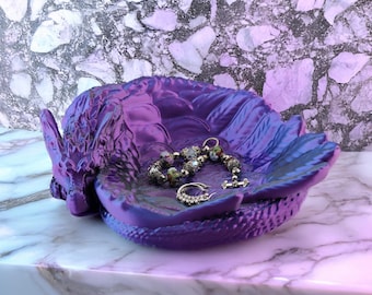 Dragon Dish Trinket Tray – Enchanted Trinket Holder for Jewelry, Change & Keys
