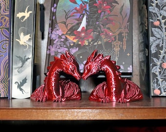 Dragon Book Stand Display Stand • Fantasy Bookshelf Decor