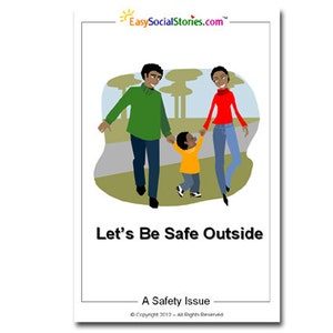 Let&#39;s Be Safe Outside - Easy Social Story