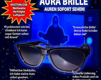 AURABRILLE dicianina stil farbstoff geisterjäger geist heilung hellseherin geister kilner detektor uv ir emf evp tachenlampe runen esoterik