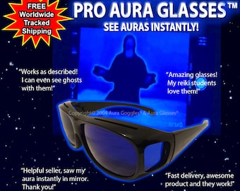 AURA BRILLEN DICYANIN PR0 AURA GLASSES Dicyanin Geist Tarot Heilung evp Paranormal psychic ir uv Detektor Fackel Meter Geisterjagd selten