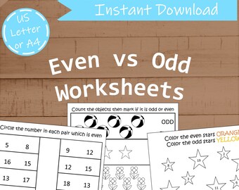 Odd And Even Numbers Etsy Odd And Even Numbers Etsy