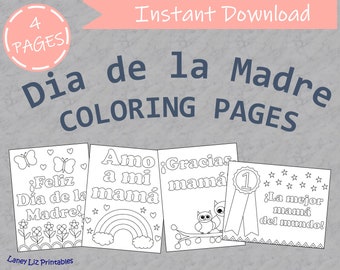 Mother S Day Coloring Page Printable Coloring Page Etsy