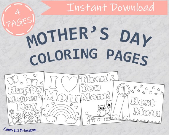 Printable Mother's Day Coloring Pages  Mother's Day