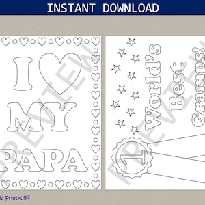 Printable Father's Day Coloring Pages for Grandpa| Father's Day ...