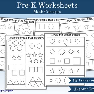 Pode incluir: Folha de trabalho imprimível em preto e branco para crianças pré-escolares. A folha de trabalho tem várias atividades para as crianças praticarem conceitos matemáticos como contar, comparar e identificar os objetos menores e maiores. A folha de trabalho inclui instruções para circular o grupo que tem menos, circular o grupo que tem mais, circular o objeto menor e circular o objeto maior.