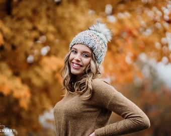 Multicolor Semi Slouch In Ivory