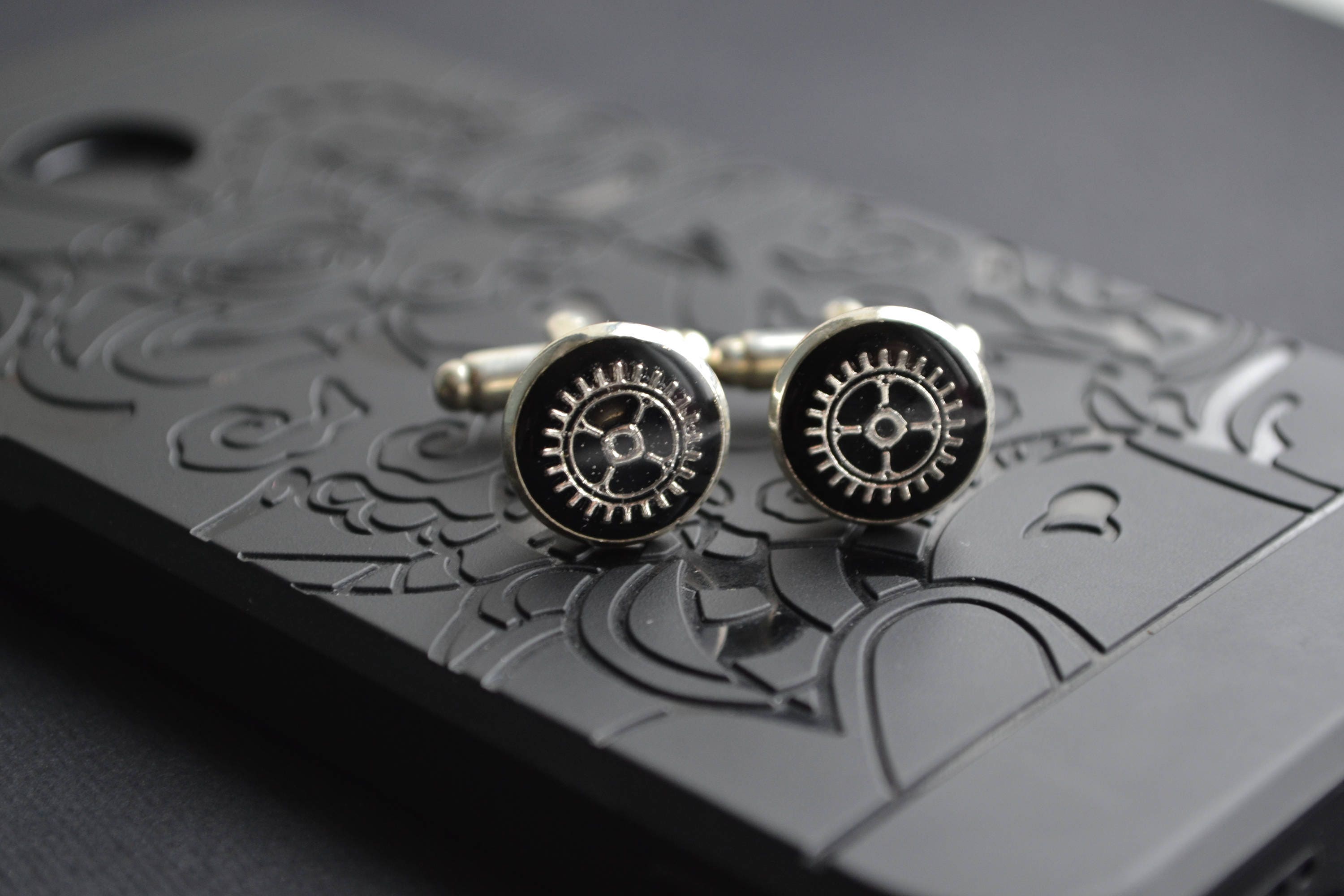 Steampunk cufflinks men cufflinks minimalist cufflinks unique Etsy