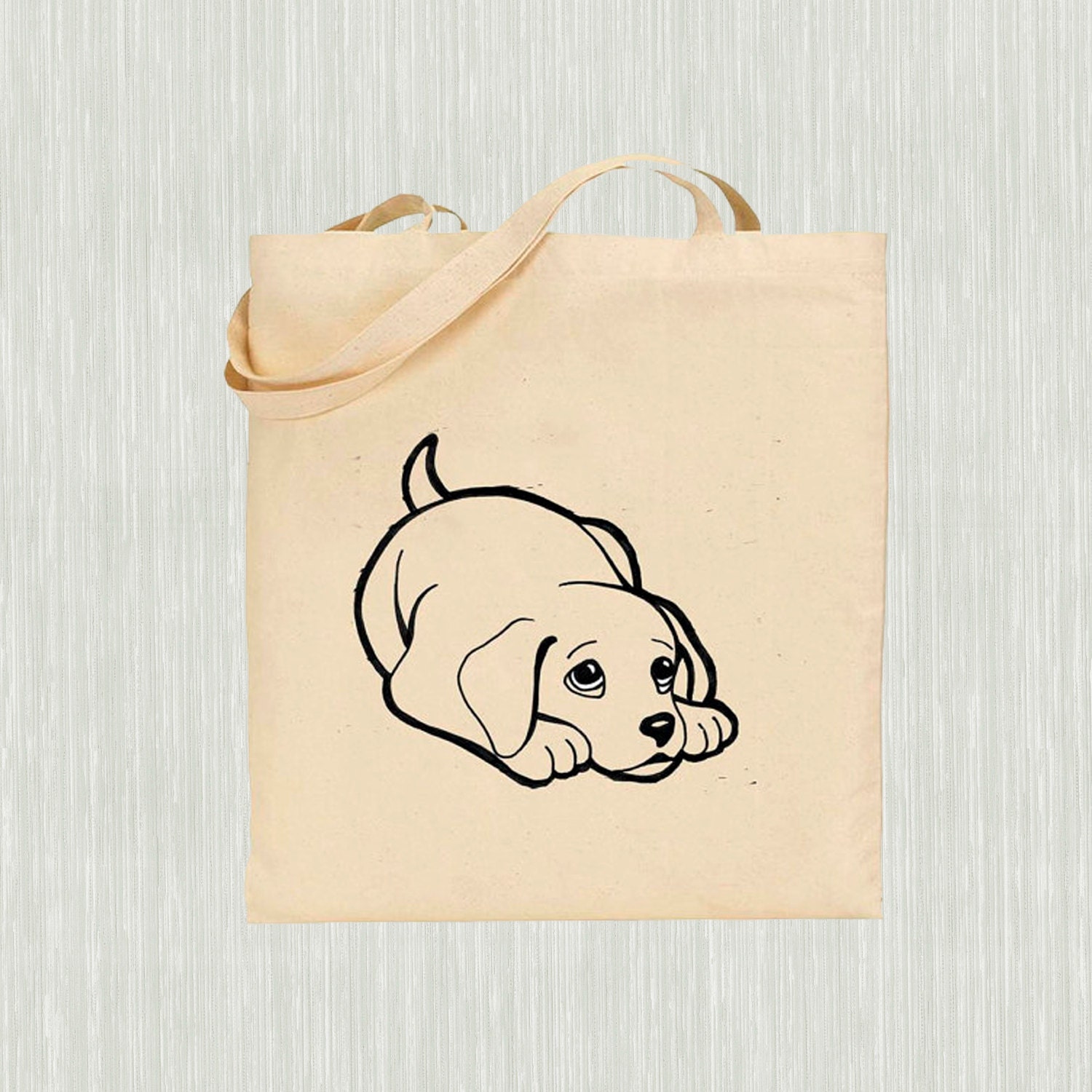 Cute puppy dog image Tote bags bag for life pet lovers Etsy