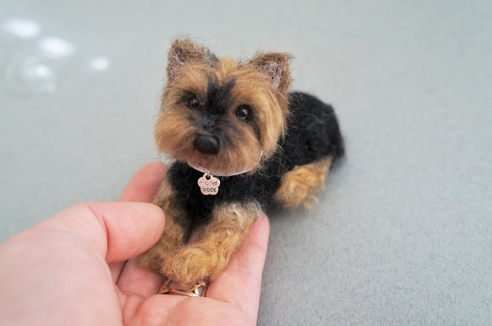 Needle Felted Dog Yorkie Yorkshire Terrier Puppy Custom Pet Etsy