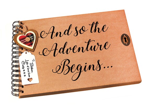 Scrapbook Keepsake Present Crafts Quote Adventure Wedding New Baby