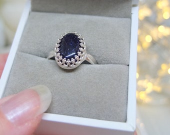 Midnight store blue ring