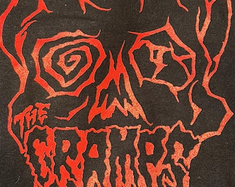 Cramps skull t-shirt custom art design very limited