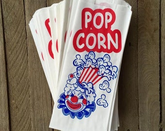 Popcorn Bag. Junk Journal Supply Vintage Style Popcorn Bags 25 Journal Decoration