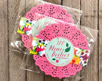 Scrapbooking Paper Doilies 5 12 Blue Polka Paper Doilies 80 or 100 Sheets Cupcake Paper Doilies Blue Paper Doilies 20 60 40